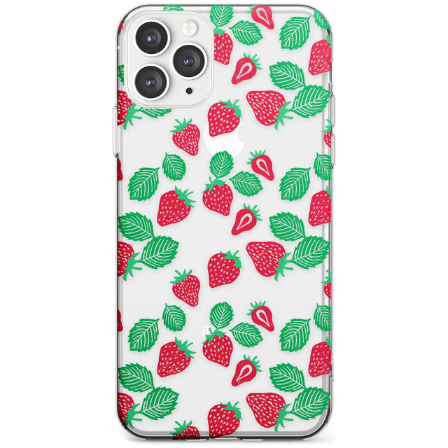 Strawberry Pattern iPhone Case  Slim Case Phone Case - Case Warehouse