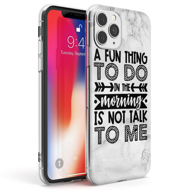 A Fun thing to do Phone Case iPhone 11 Pro Max / Clear Case,iPhone 11 Pro / Clear Case,iPhone 12 Pro Max / Clear Case,iPhone 12 Pro / Clear Case Blanc Space