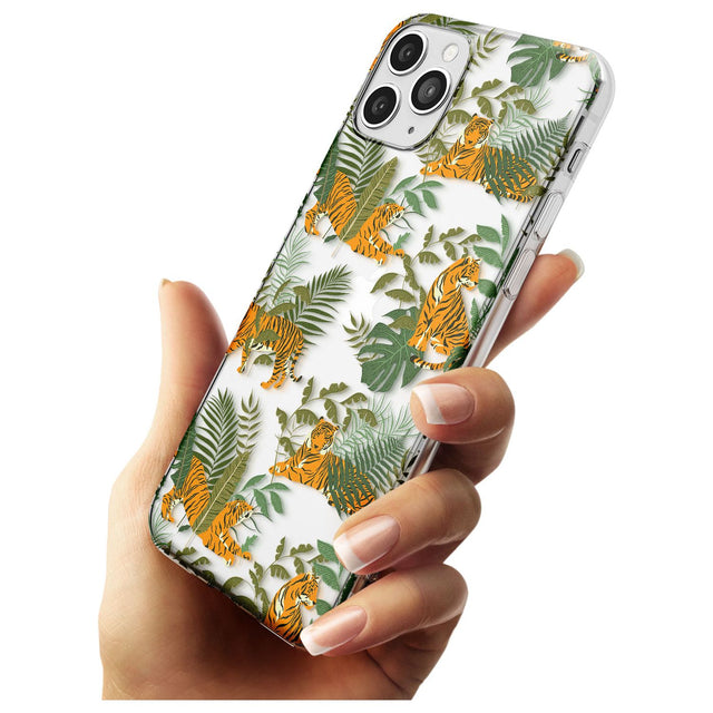 ClearTiger & Fern Jungle Cat Pattern Slim TPU Phone Case for iPhone 11 Pro Max