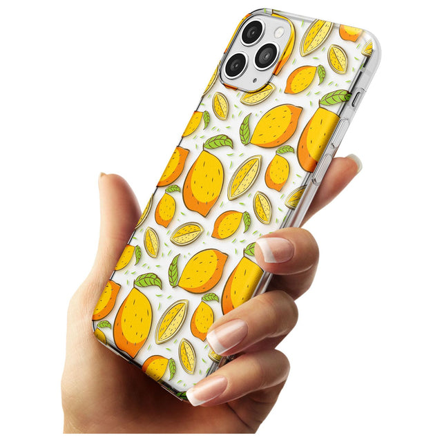 Lemon Pattern Slim TPU Phone Case for iPhone 11 Pro Max