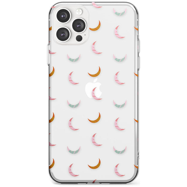 Colourful Crescent Moons Black Impact Phone Case for iPhone 11 Pro Max