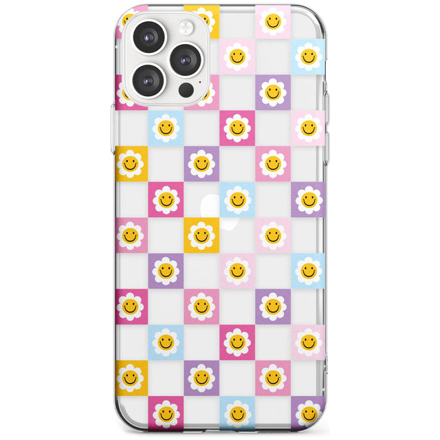 Daisy Squares Pattern Slim TPU Phone Case for iPhone 11 Pro Max