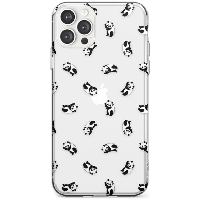 Tiny Panda Pattern Black Impact Phone Case for iPhone 11 Pro Max