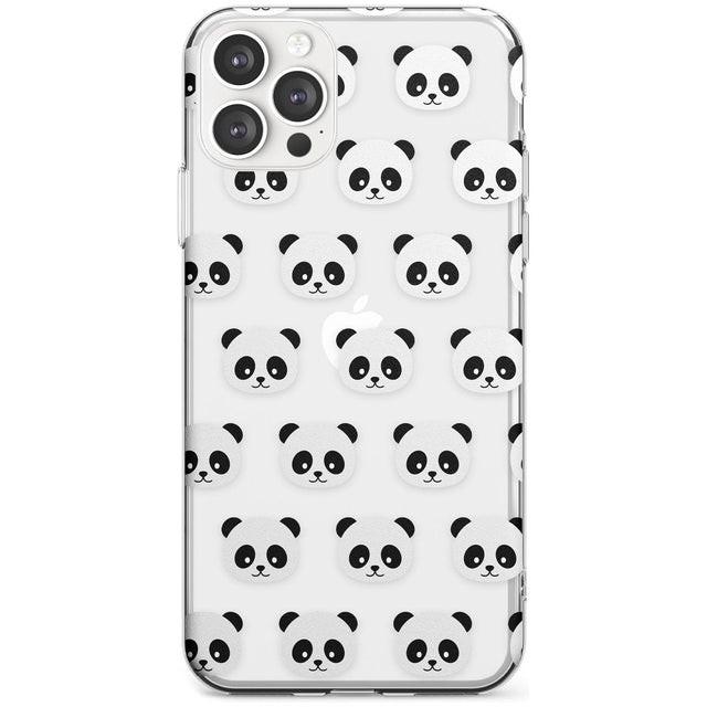 Panda Face Pattern Black Impact Phone Case for iPhone 11 Pro Max