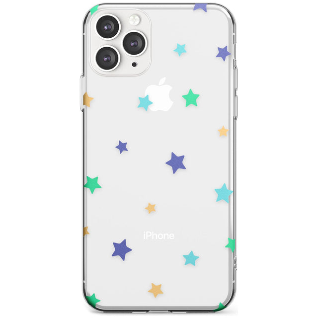 White Stars Pattern Slim TPU Phone Case for iPhone 11 Pro Max