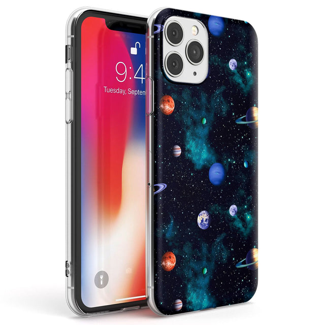 Deep Space Phone Case iPhone 11 Pro Max / Clear Case,iPhone 11 Pro / Clear Case,iPhone 12 Pro Max / Clear Case,iPhone 12 Pro / Clear Case Blanc Space