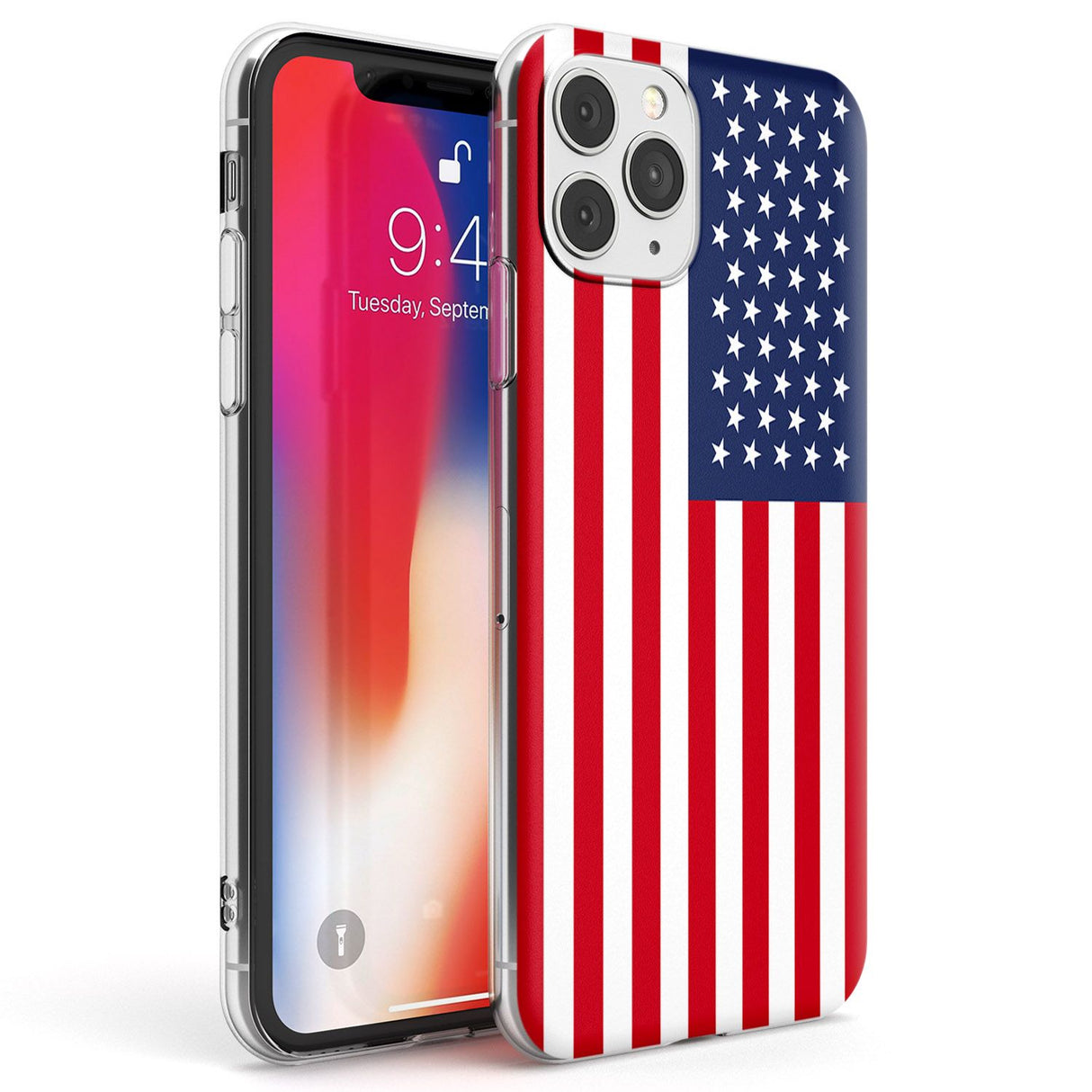 American Flag Phone Case iPhone 11 Pro Max / Clear Case,iPhone 11 Pro / Clear Case,iPhone 12 Pro Max / Clear Case,iPhone 12 Pro / Clear Case Blanc Space