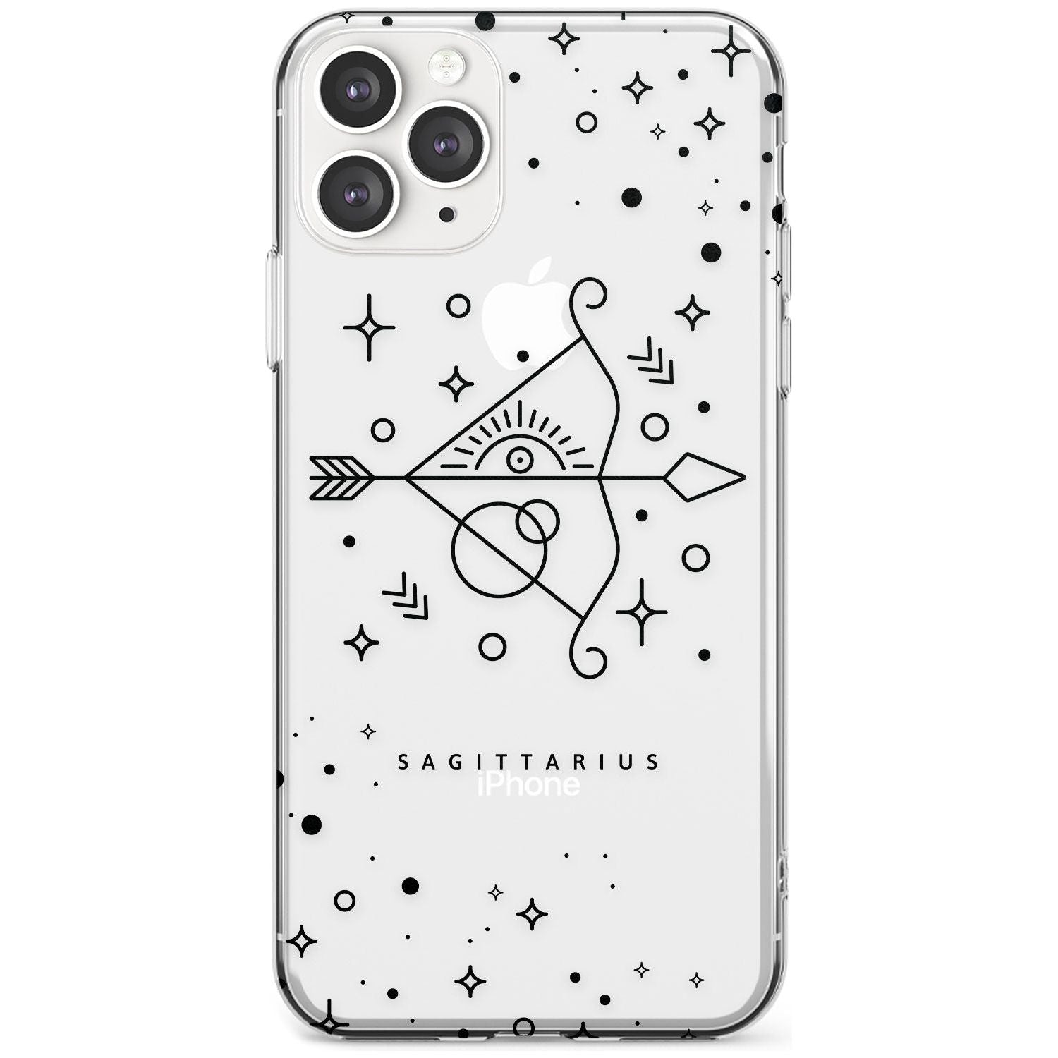 Sagittarius Emblem - Transparent Design Slim TPU Phone Case for iPhone 11 Pro Max