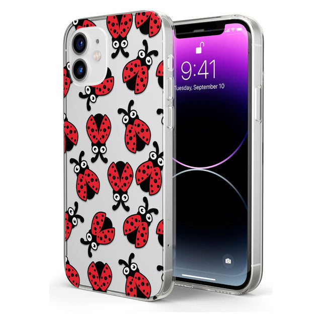 Ladybug Pattern Impact Phone Case for iPhone 11, iphone 12