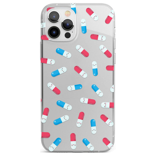 Kawaii Pill Pattern Phone Case for iPhone 12 Pro