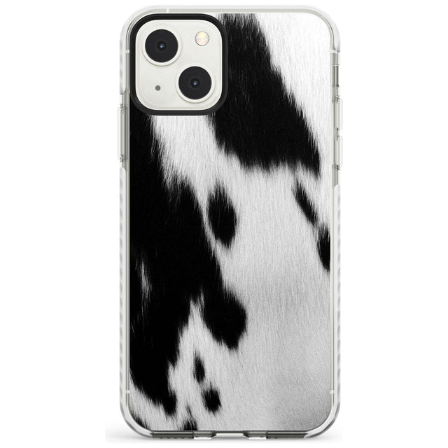Designer Fashion Cowhide Phone Case iPhone 13 Mini / Impact Case Blanc Space