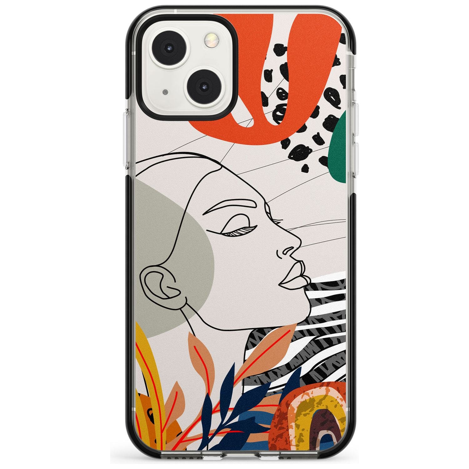 Girl Gone Wild Phone Case iPhone 13 Mini / Black Impact Case Blanc Space