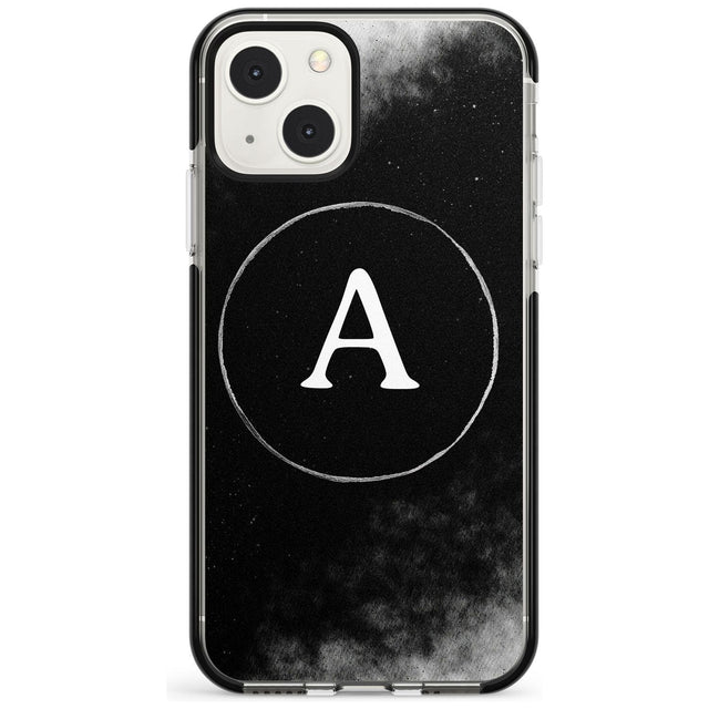Personalised Eclipse Monogram Custom Phone Case iPhone 13 Mini / Black Impact Case Blanc Space