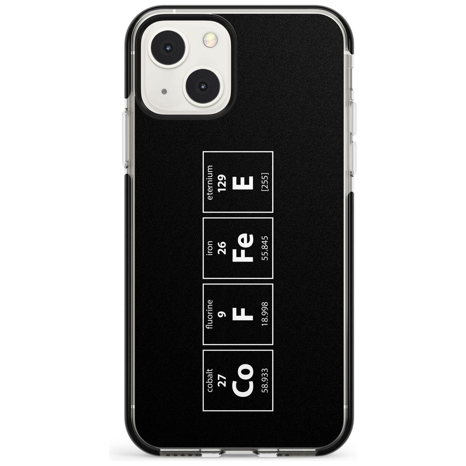 Coffee Element (Black) Phone Case iPhone 13 Mini / Black Impact Case Blanc Space