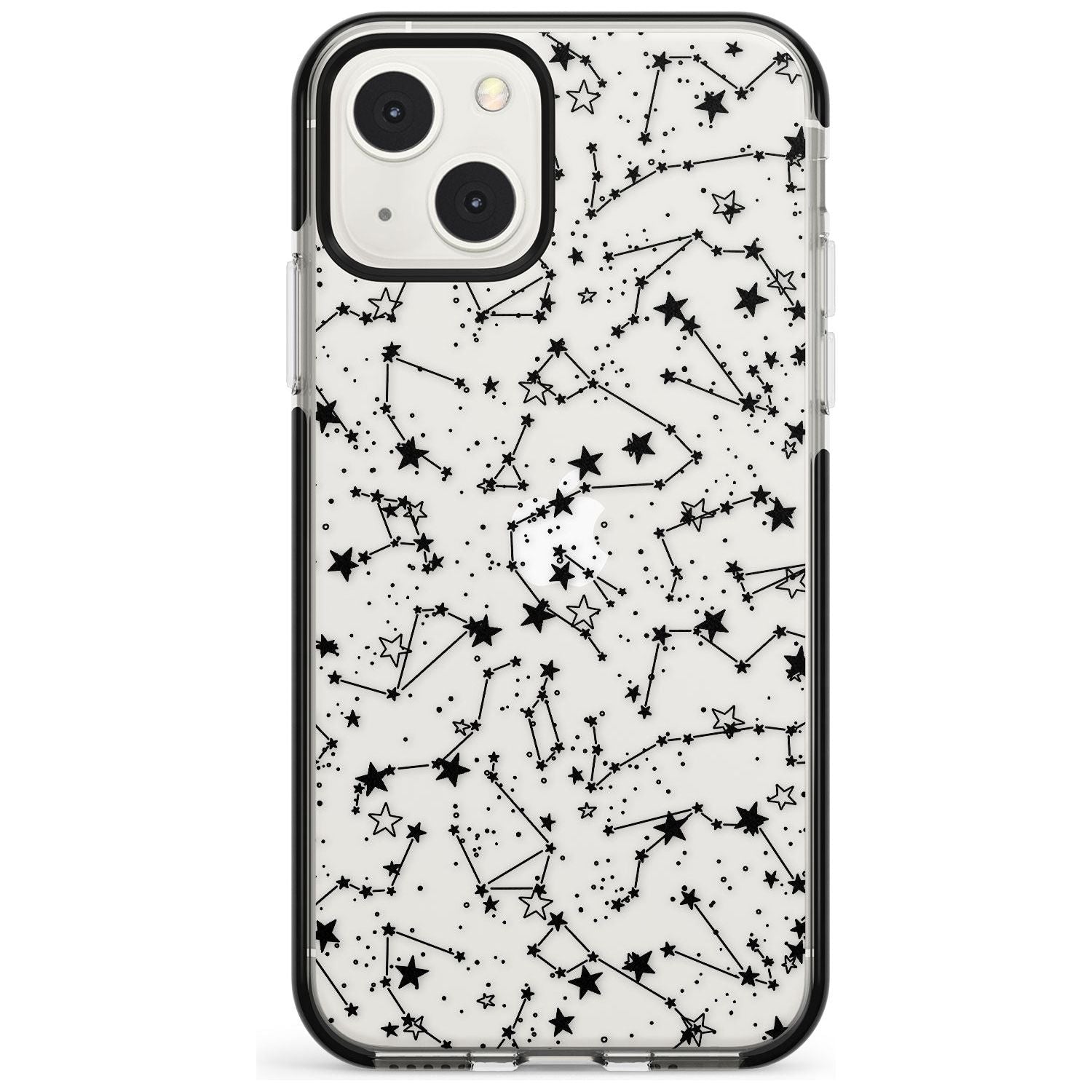 Constellations Phone Case iPhone 13 Mini / Black Impact Case Blanc Space
