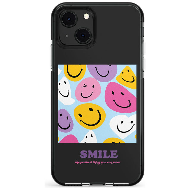A Smile Black Impact Phone Case for iPhone 13 & 13 Mini