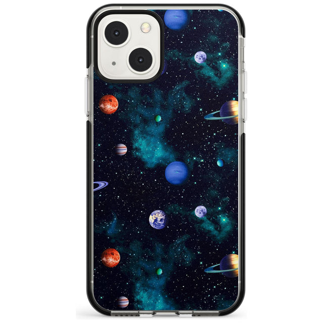 Deep Space Phone Case iPhone 13 Mini / Black Impact Case Blanc Space