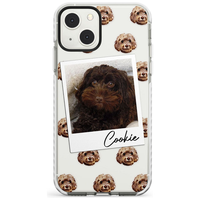 Personalised Cockapoo, Brown - Dog Photo Custom Phone Case iPhone 13 Mini / Impact Case Blanc Space