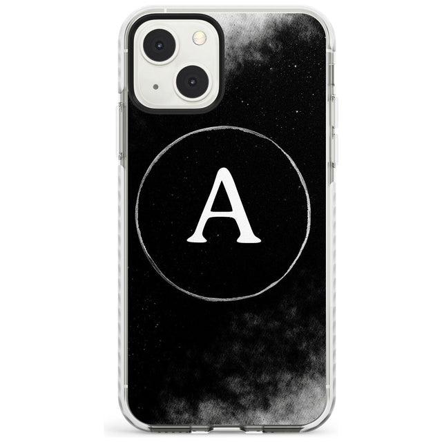 Personalised Eclipse Monogram Custom Phone Case iPhone 13 Mini / Impact Case Blanc Space