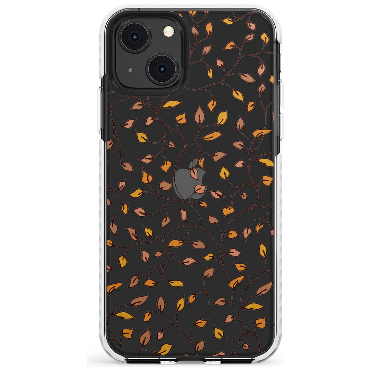Personalised Autumn Leaves Pattern Impact Phone Case for iPhone 13 & 13 Mini