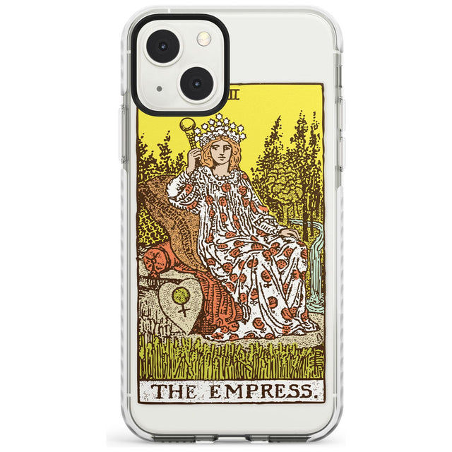 Personalised The Empress Tarot Card - Colour Custom Phone Case iPhone 13 Mini / Impact Case Blanc Space