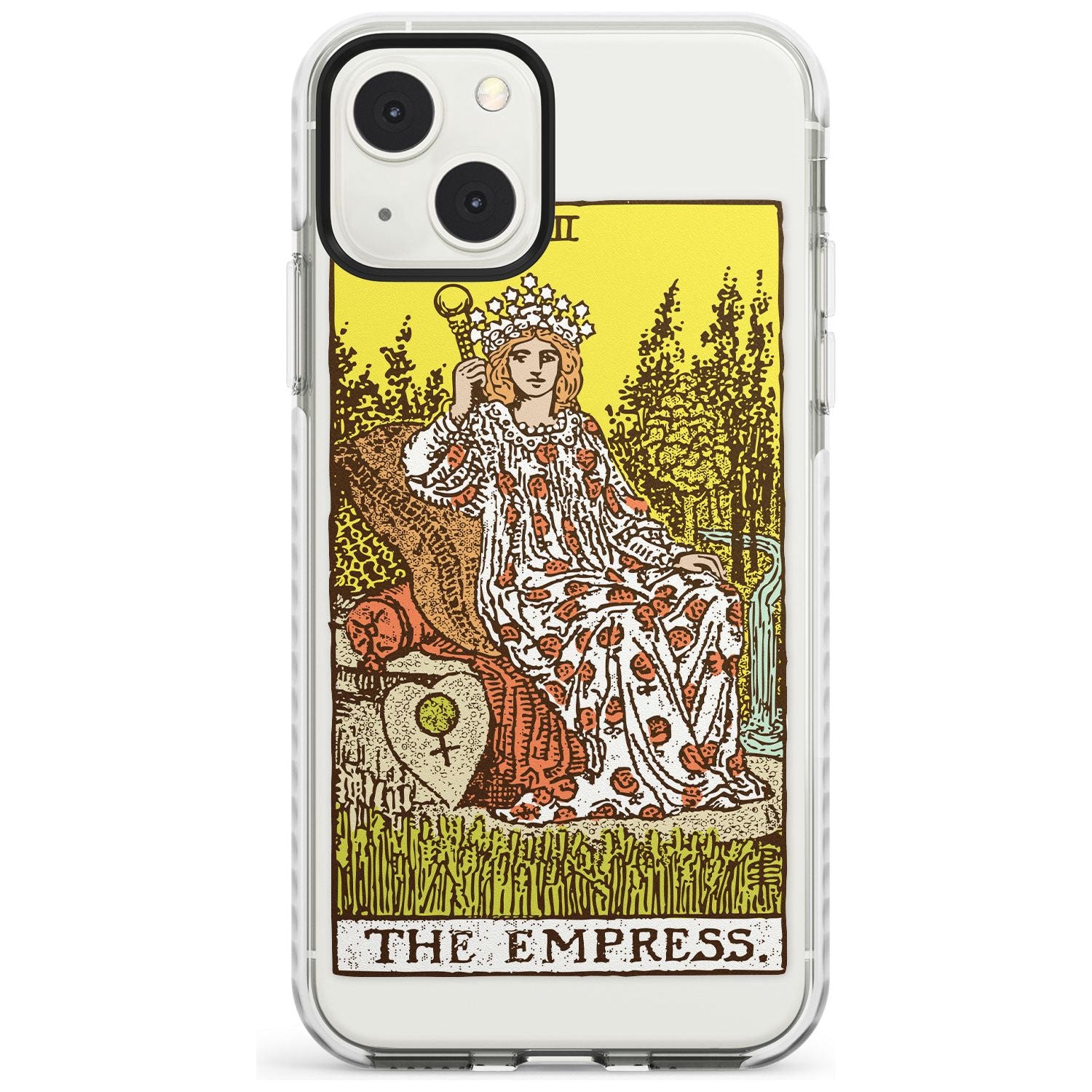 Personalised The Empress Tarot Card - Colour Custom Phone Case iPhone 13 Mini / Impact Case Blanc Space