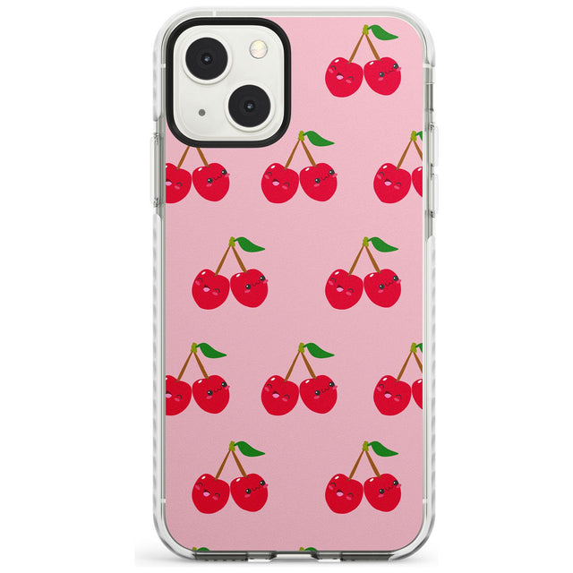 Cheeky Cherry Phone Case iPhone 13 Mini / Impact Case Blanc Space