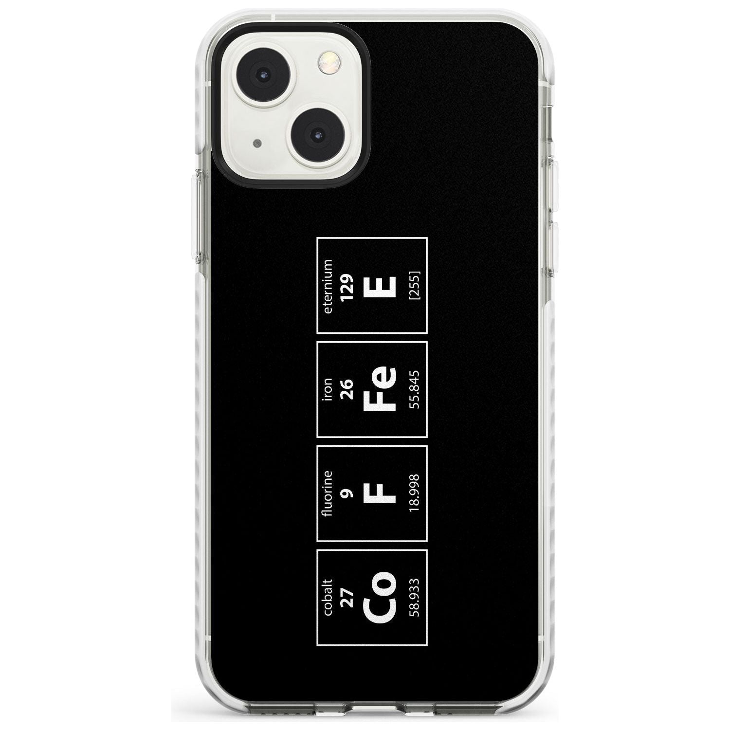 Coffee Element (Black) Phone Case iPhone 13 Mini / Impact Case Blanc Space