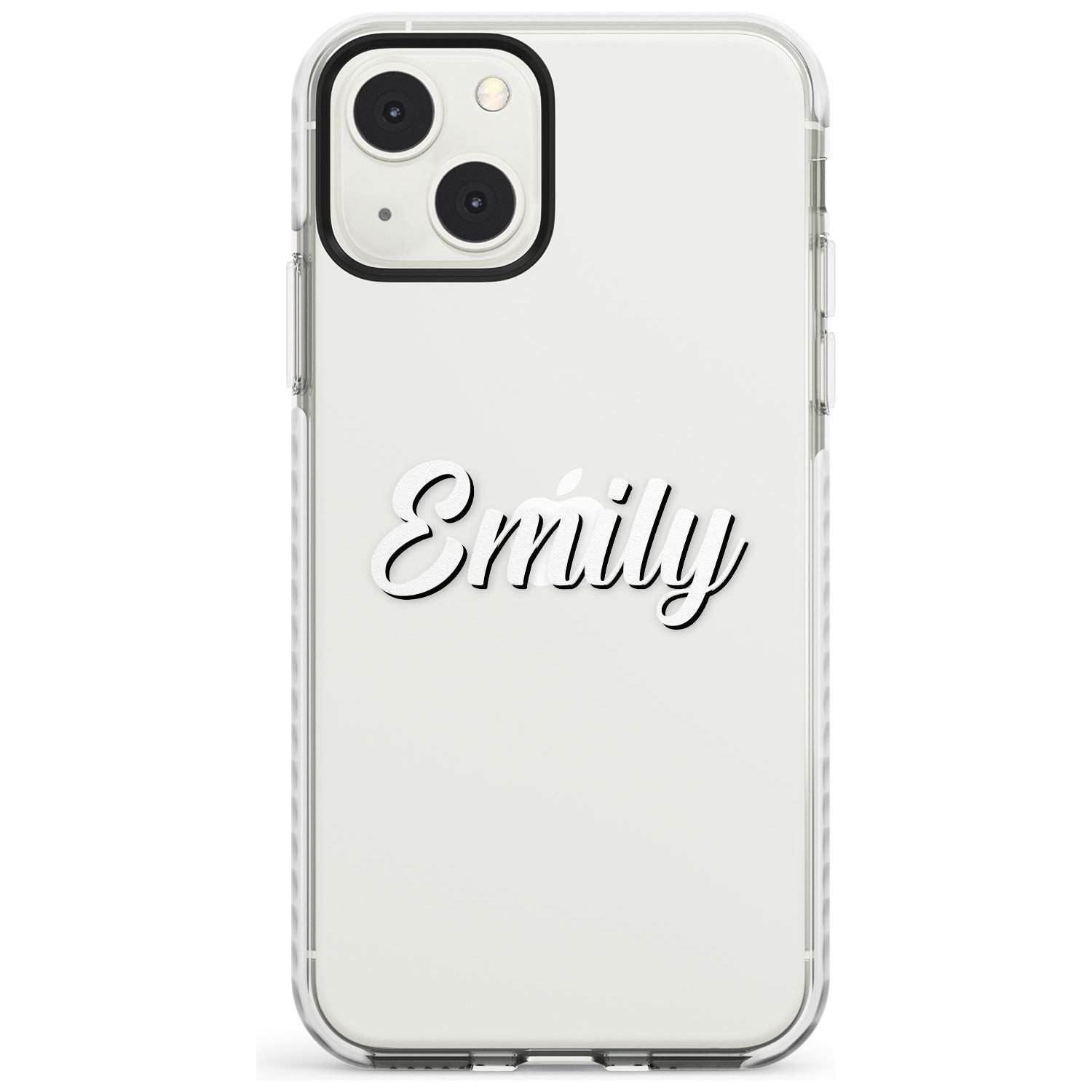 Personalised Clear Text  1B Custom Phone Case iPhone 13 Mini / Impact Case Blanc Space