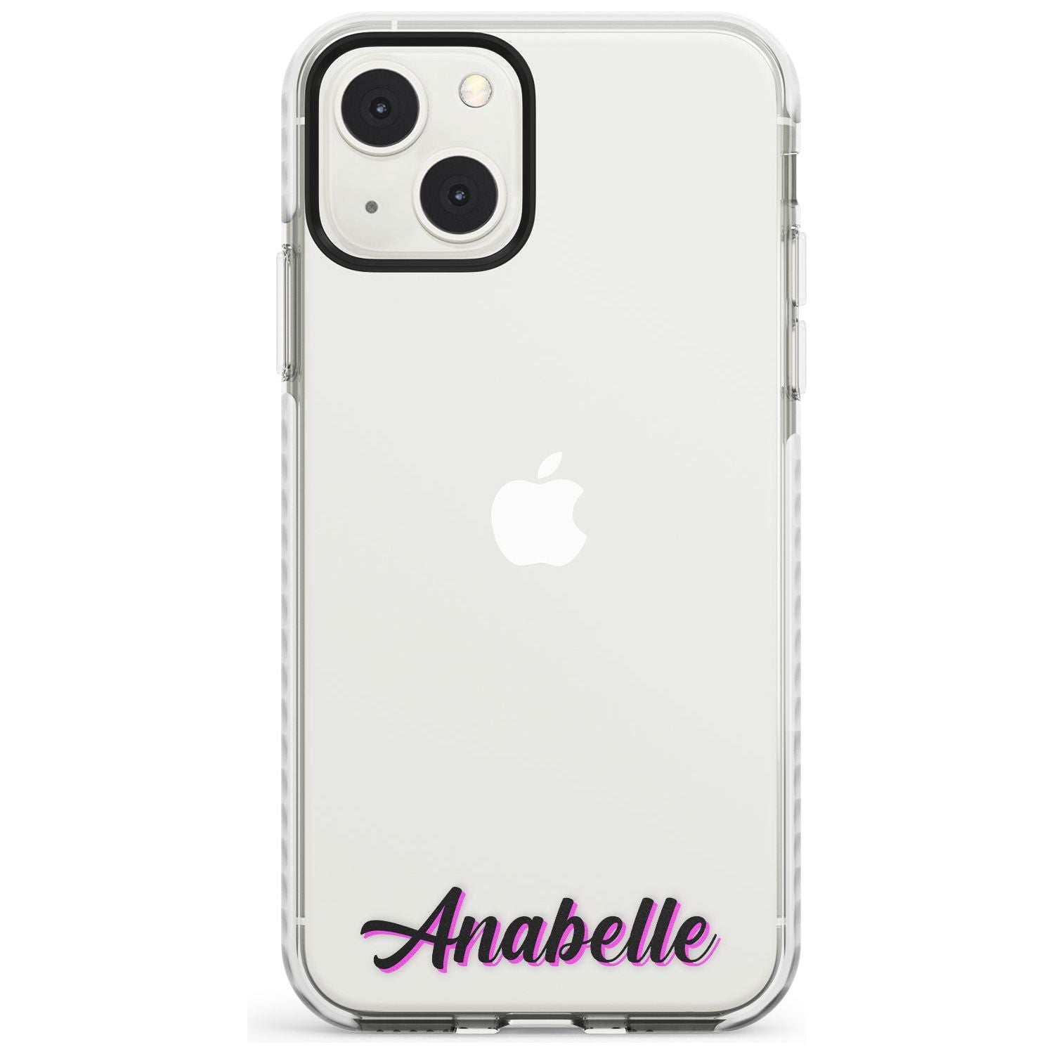 Personalised Clear Text  2B Custom Phone Case iPhone 13 Mini / Impact Case Blanc Space