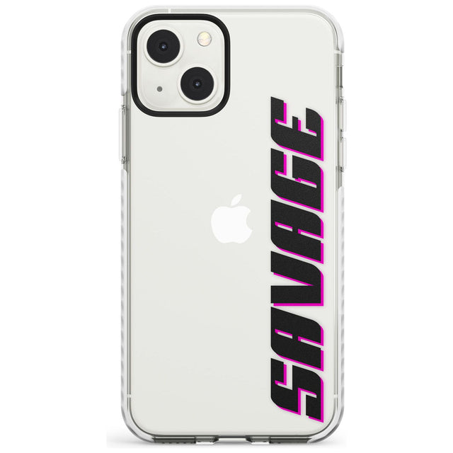 Personalised Clear Text  4C Custom Phone Case iPhone 13 Mini / Impact Case Blanc Space
