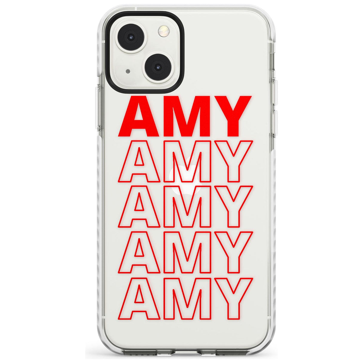 Personalised Clear Text  5B Custom Phone Case iPhone 13 Mini / Impact Case Blanc Space