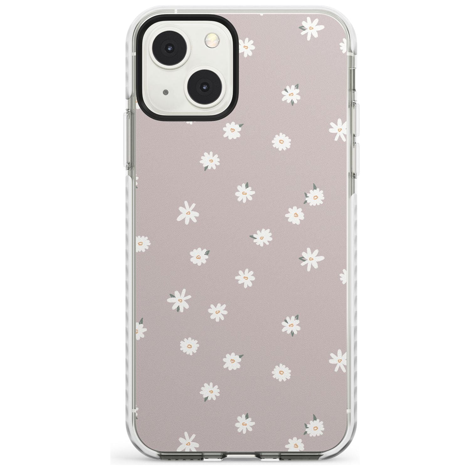 Dark Pink Cute Floral Design Phone Case iPhone 13 Mini / Impact Case Blanc Space