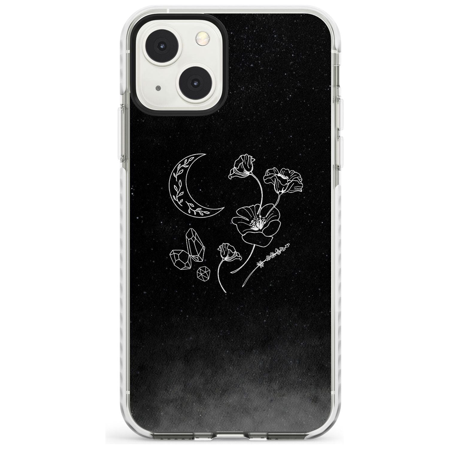Crescent Moon Collection Phone Case iPhone 13 Mini / Impact Case Blanc Space