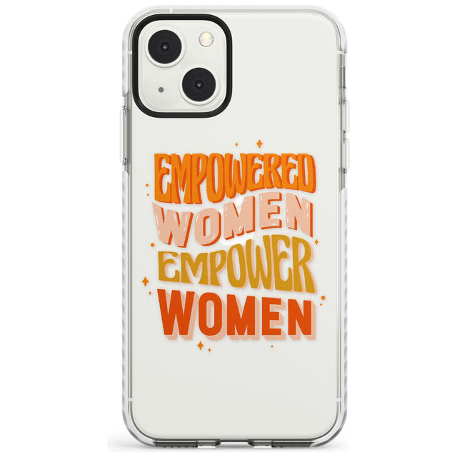 Empowered Women Phone Case iPhone 13 Mini / Impact Case Blanc Space