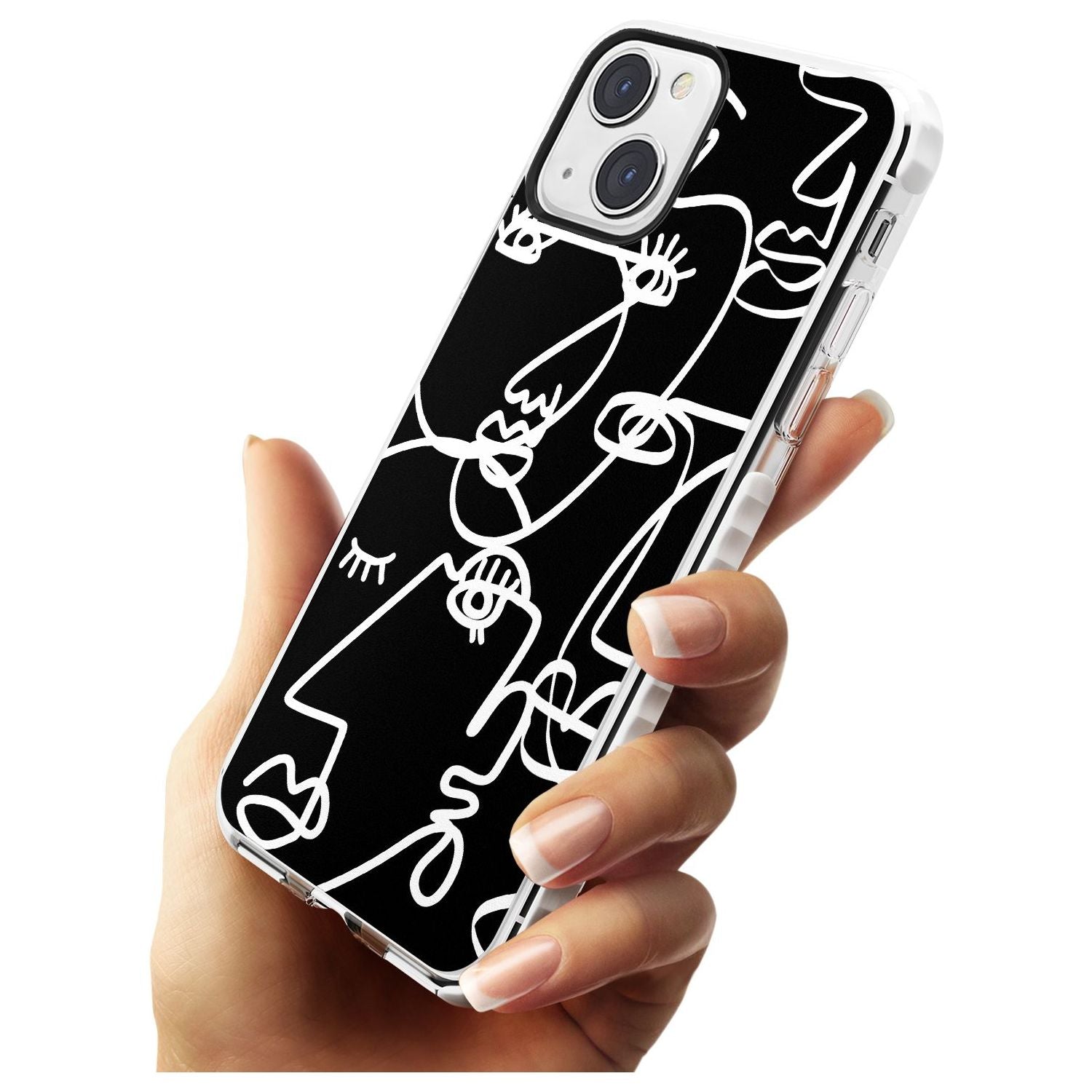 Abstract Continuous Line Faces White on Black Phone Case iPhone 15 Pro Max / Black Impact Case,iPhone 15 Plus / Black Impact Case,iPhone 15 Pro / Black Impact Case,iPhone 15 / Black Impact Case,iPhone 15 Pro Max / Impact Case,iPhone 15 Plus / Impact Case,iPhone 15 Pro / Impact Case,iPhone 15 / Impact Case,iPhone 15 Pro Max / Magsafe Black Impact Case,iPhone 15 Plus / Magsafe Black Impact Case,iPhone 15 Pro / Magsafe Black Impact Case,iPhone 15 / Magsafe Black Impact Case,iPhone 14 Pro Max / Black Impact Cas