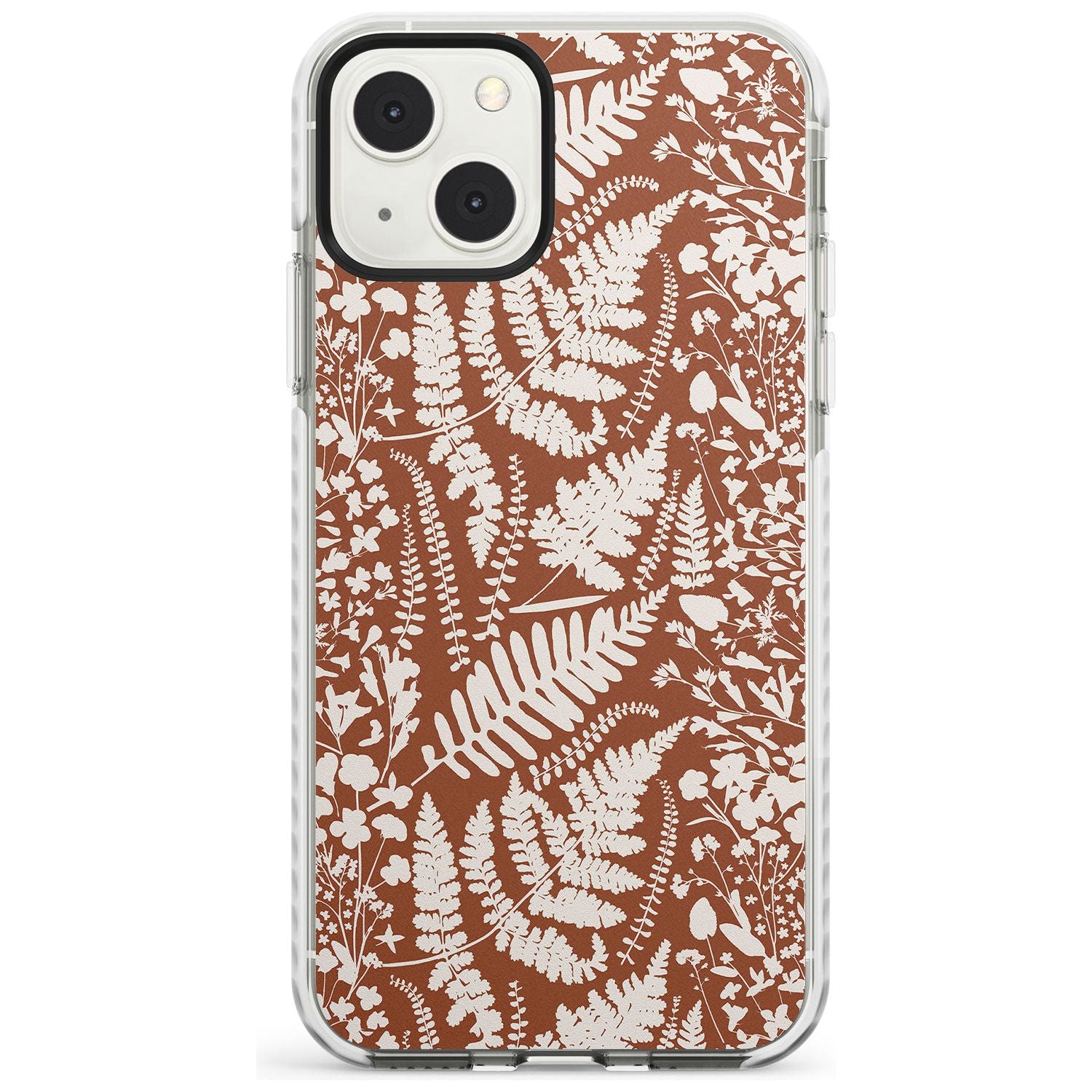 Wildflowers And Ferns On Terracotta