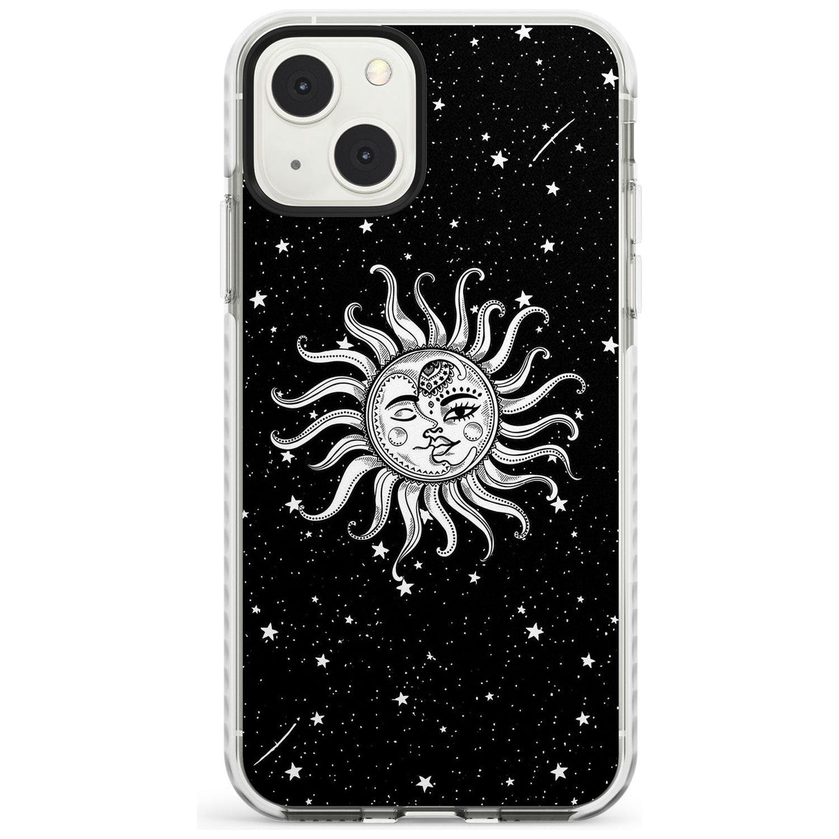 Mystic Sun Moon Phone Case iPhone 13 Mini / Impact Case Blanc Space