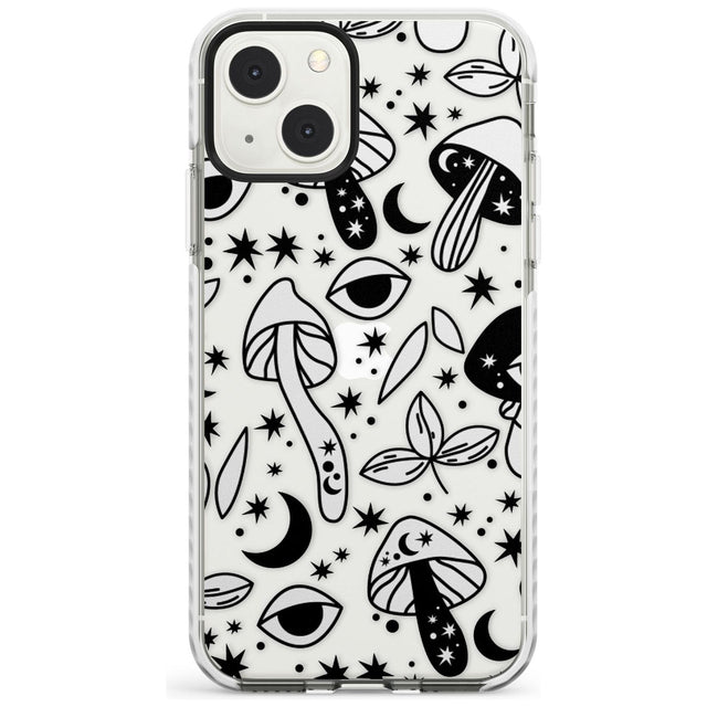 Psychedelic Mushrooms Pattern Impact Phone Case for iPhone 13 & 13 Mini