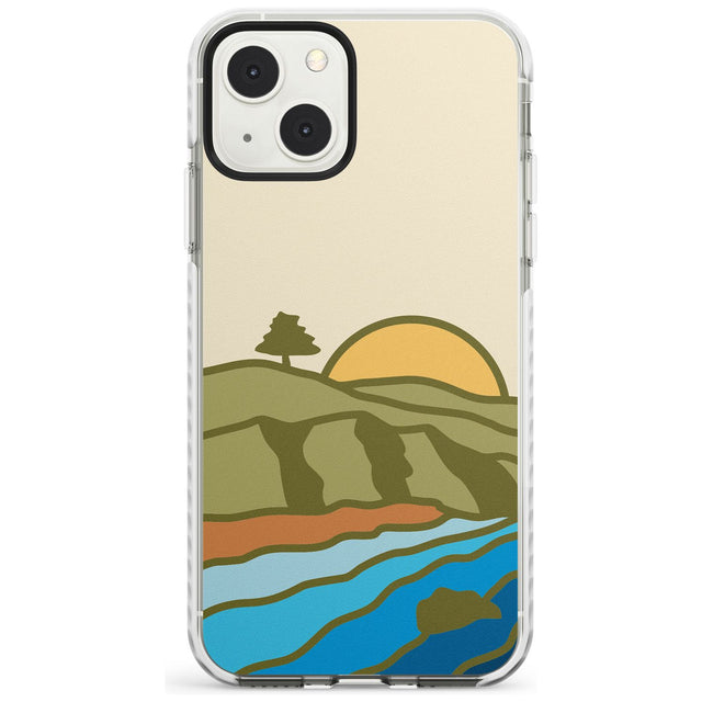 North Sunset Phone Case iPhone 13 Mini / Impact Case Blanc Space