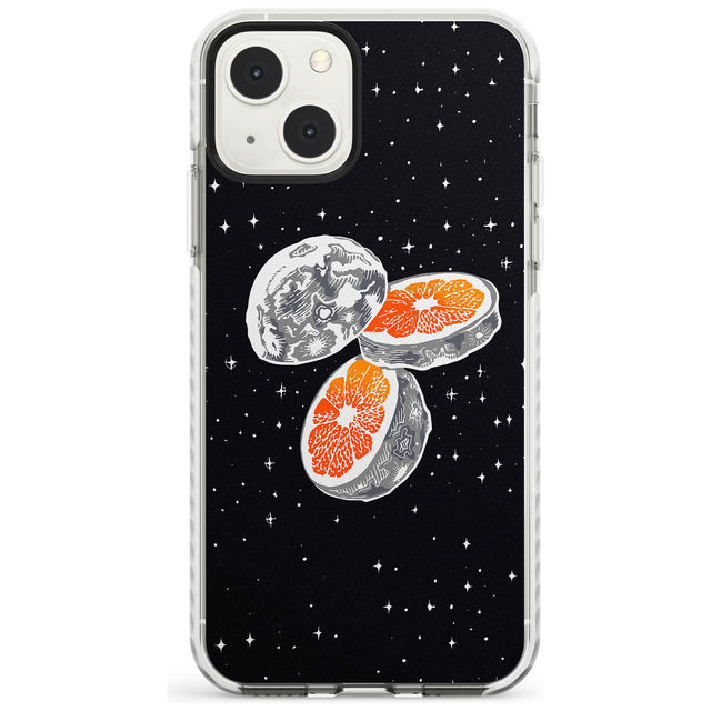 Blood Orange Moon Phone Case iPhone 13 Mini / Impact Case Blanc Space