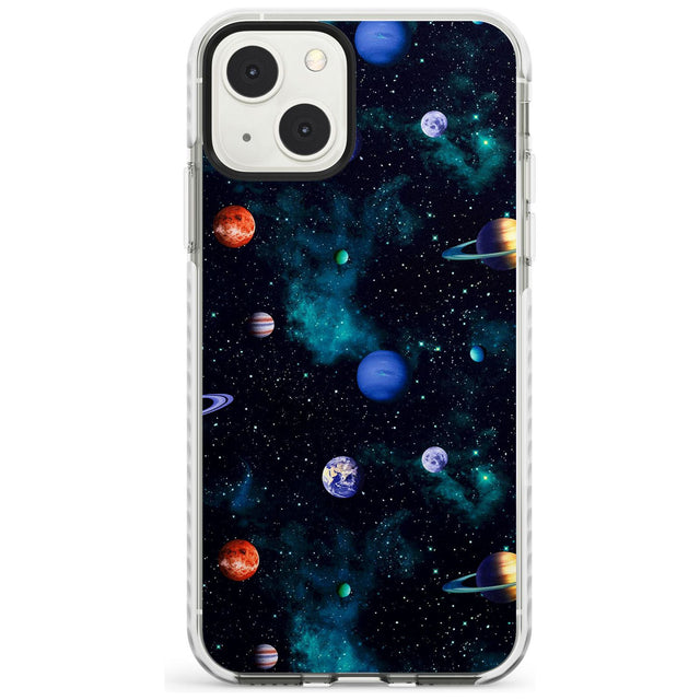 Deep Space Phone Case iPhone 13 Mini / Impact Case Blanc Space