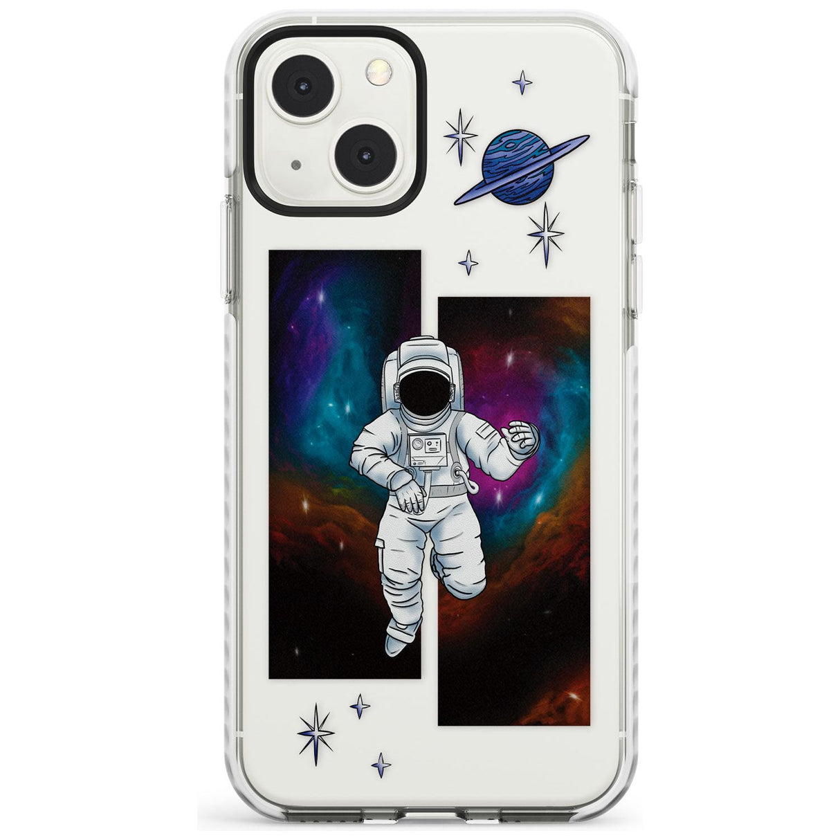 Escape The Nebula Phone Case iPhone 13 Mini / Impact Case Blanc Space