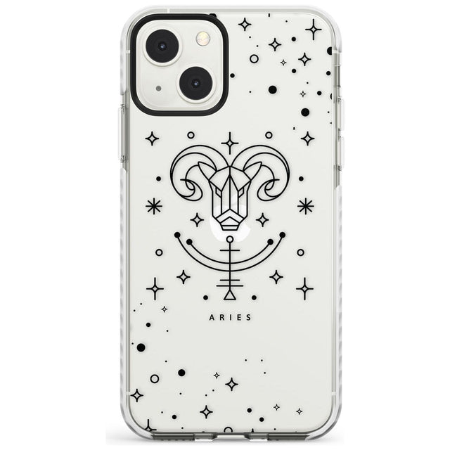 Aries Emblem - Transparent Design Phone Case iPhone 13 Mini / Impact Case Blanc Space