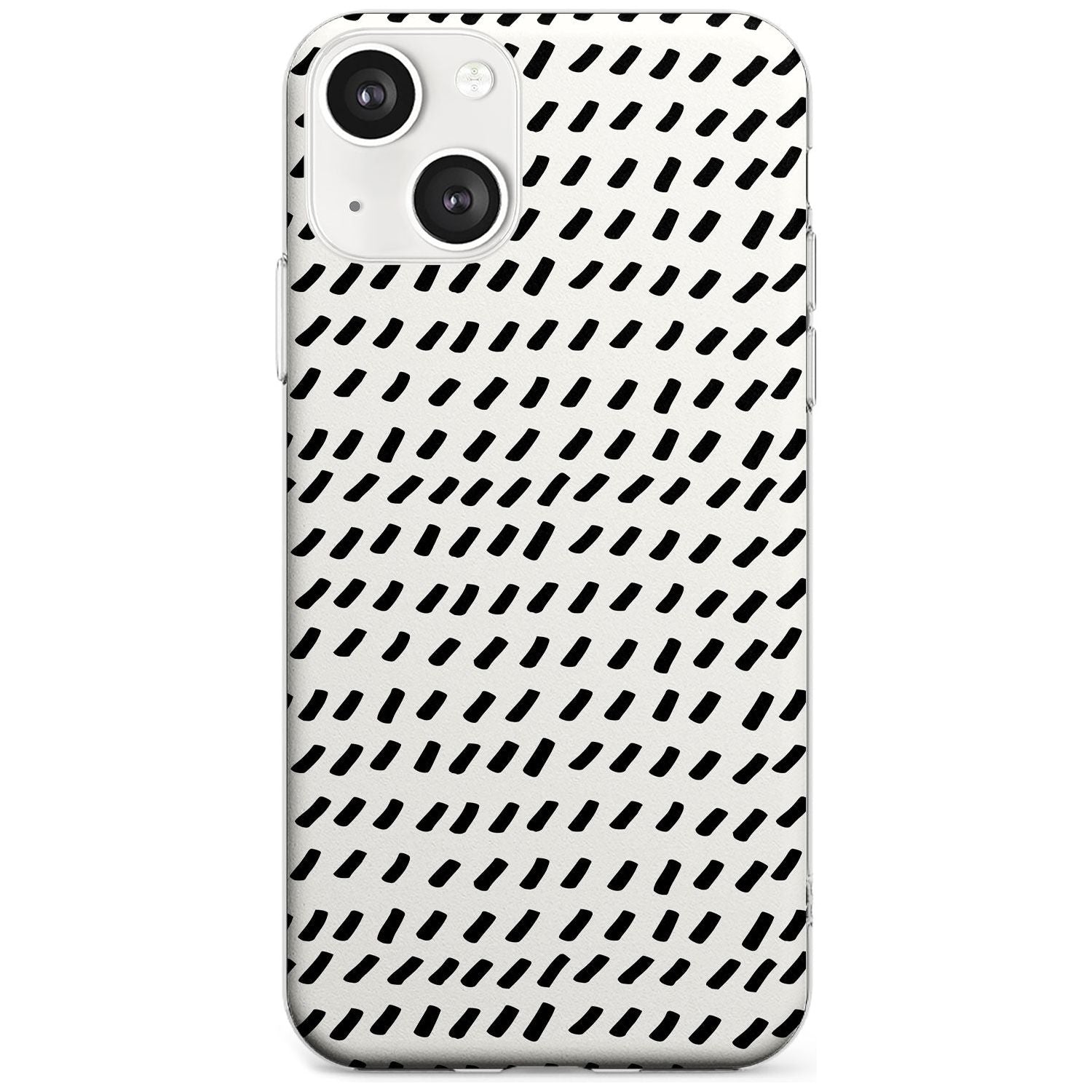 Hand Drawn Lines Pattern Phone Case iPhone 13 / Clear Case,iPhone 13 Mini / Clear Case,iPhone 14 / Clear Case,iPhone 14 Plus / Clear Case Blanc Space