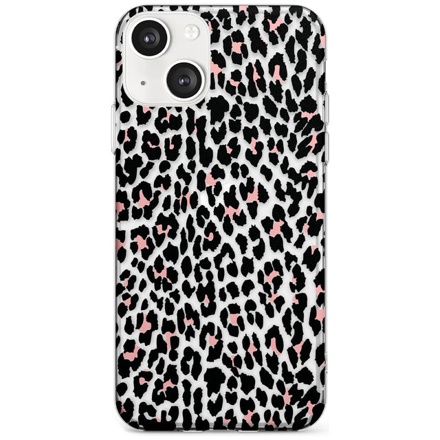 Light Pink Leopard Print - Transparent Phone Case iPhone 13 / Clear Case,iPhone 13 Mini / Clear Case,iPhone 14 / Clear Case,iPhone 14 Plus / Clear Case Blanc Space