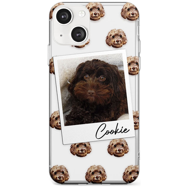 Personalised Cockapoo, Brown - Dog Photo Custom Phone Case iPhone 13 / Clear Case,iPhone 13 Mini / Clear Case,iPhone 14 / Clear Case,iPhone 14 Plus / Clear Case Blanc Space