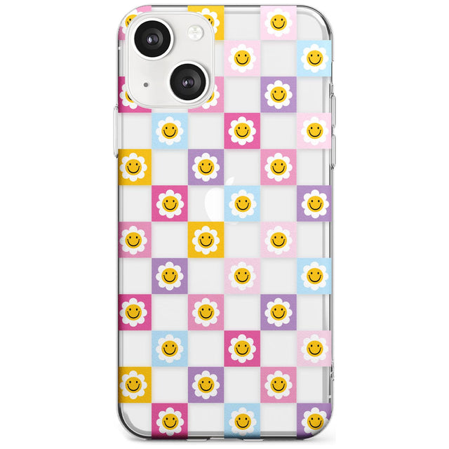 Daisy Squares Pattern Slim Phone Case for iPhone 13 & 13 Mini