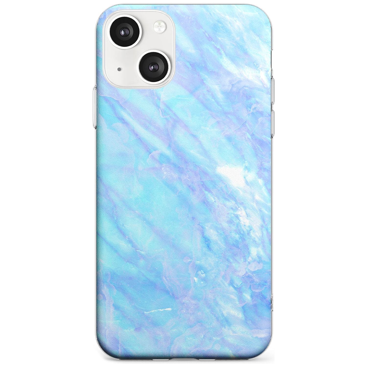 Iridescent Crystal Marble Phone Case iPhone 13 / Clear Case,iPhone 13 Mini / Clear Case,iPhone 14 / Clear Case,iPhone 14 Plus / Clear Case Blanc Space