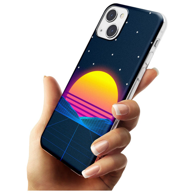 Retro Sunset Vaporwave Slim Phone Case for iPhone 13 & 13 Mini
